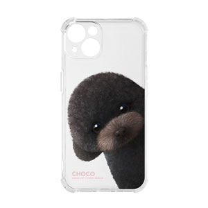 Choco the Black Poodle Peekaboo Shockproof Jelly Case