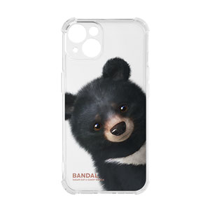 Bandal the Aisan Black Bear Peekaboo Shockproof Jelly Case