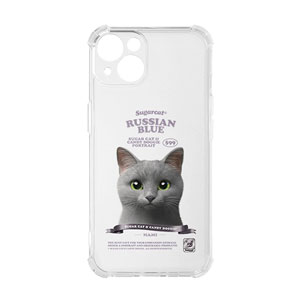 Nami the Russian Blue New Retro Shockproof Jelly/Gelhard Case