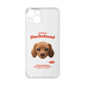 Baguette the Dachshund TypeFace Shockproof Jelly/Gelhard Case
