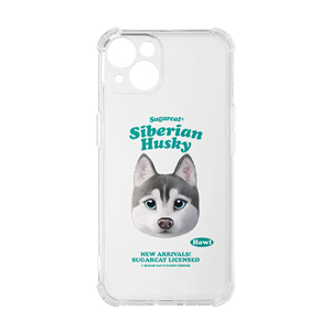 Howl the Siberian Husky TypeFace Shockproof Jelly/Gelhard Case