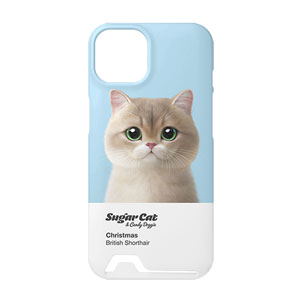 Christmas the British Shorthair Colorchip Under Card Hard Case