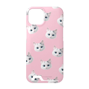 Coco the Ragdoll Face Patterns Under Card Hard Case
