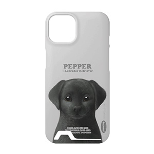 Pepper the Labrador Retriever Retro Under Card Hard Case