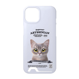 Leo the Abyssinian Blue Cat New Retro Under Card Hard Case
