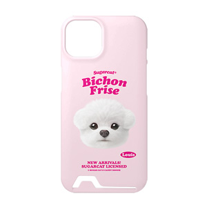 Louis the Bichon Frise TypeFace Under Card Hard Case