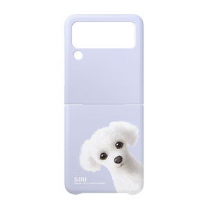 Siri the White Poodle Peekaboo Hard Case for ZFLIP series