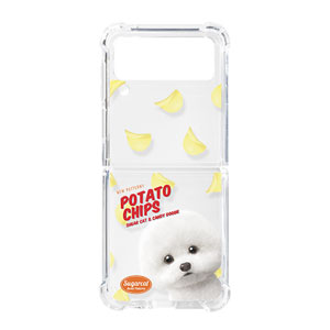 Dongle the Bichon&#039;s Potato Chips New Patterns Shockproof Gelhard Case for ZFLIP series