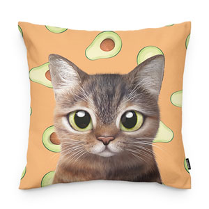 Lucy’s Avocado Throw Pillow