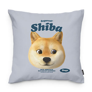 Doge the Shiba Inu TypeFace Throw Pillow