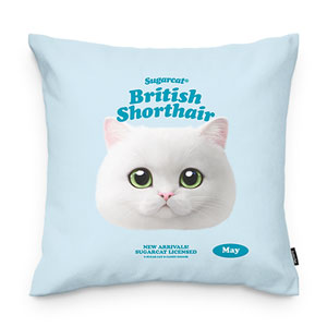 May the British Shorthair TypeFace Throw Pillow
