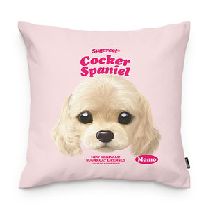Momo the Cocker Spaniel TypeFace Throw Pillow