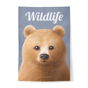 Brownie the Bear Magazine Fabric Poster