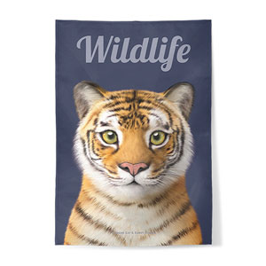 Tigris the Siberian Tiger Magazine Fabric Poster