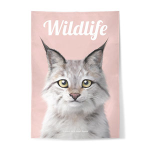 Wendy the Canada Lynx Magazine Fabric Poster