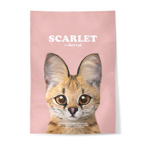 Scarlet the Serval Retro Fabric Poster