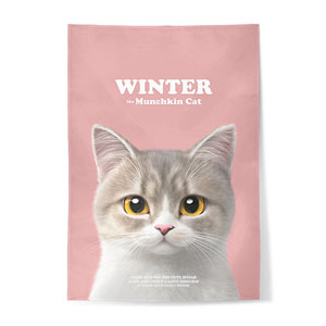 Winter the Munchkin Retro Fabric Poster