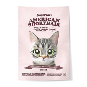 Momo the American shorthair cat New Retro Fabric Poster
