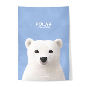 Polar the Polar Bear Fabric Poster