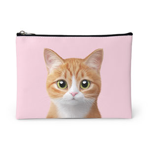 Hobak the Cheese Tabby Leather Pouch