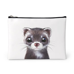 Jusky the Ferret Leather Pouch