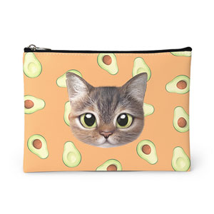 Lucy’s Avocado Face Leather Pouch
