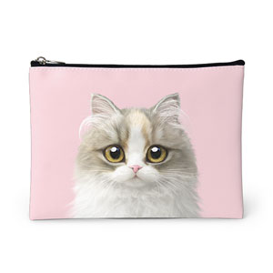 Salgu the Selkirk Rex Leather Pouch