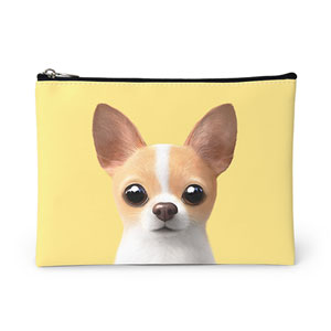 Yebin the Chihuahua Leather Pouch