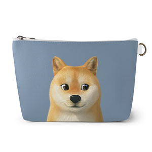 Doge the Shiba Inu Leather Triangle Pouch