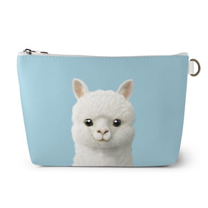 Angsom the Alpaca Leather Triangle Pouch