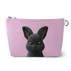 Black Jack the Rabbit Leather Triangle Pouch