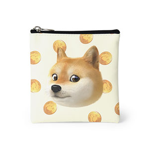 Doge’s Golden Coin Face Mini Pouch