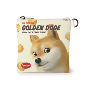 Doge’s Golden Coin New Patterns Mini Flat Pouch