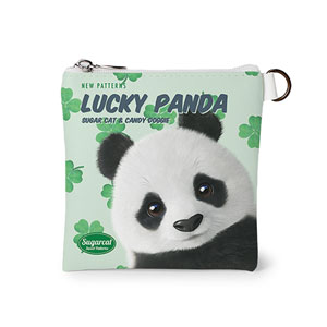 Panda’s Lucky Clover New Patterns Mini Flat Pouch