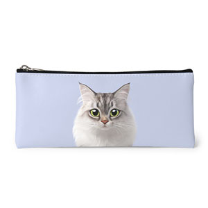 Miho the Norwegian Forest Leather Pencilcase