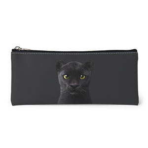Blacky the Black Panther Leather Pencilcase