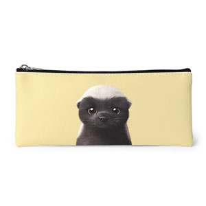 Honey Badger Leather Pencilcase