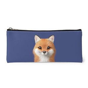 Maple the Red Fox Leather Pencilcase