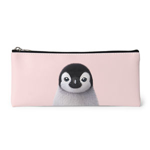Peng Peng the Baby Penguin Leather Pencilcase
