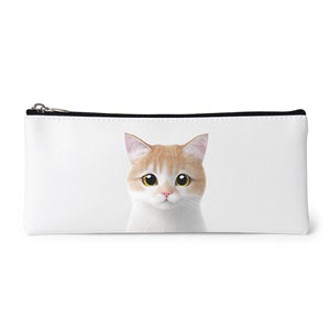 Yuja the British Shorthair Leather Pencilcase