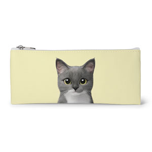 Tom Leather Flat Pencilcase