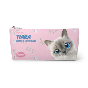 Momo’s Tiara New Patterns Leather Triangle Pencilcase