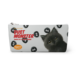 Reo the Kitten&#039;s Dust Monster New Patterns Leather Triangle Pencilcase