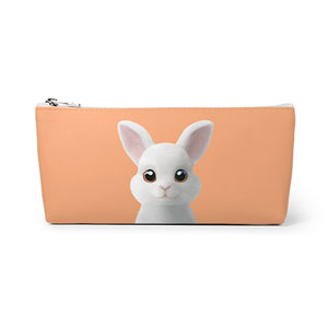 Carrot the Rabbit Leather Triangle Pencilcase