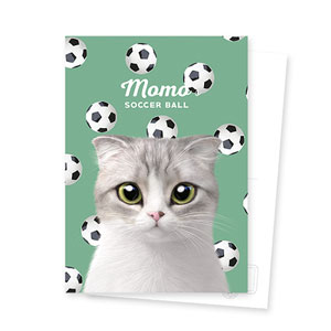 Momo Mumohan&#039;s Soccer Ball Postcard
