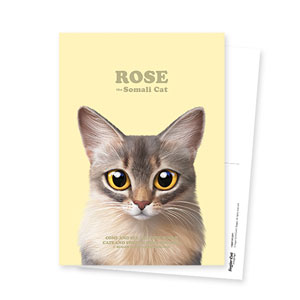 Rose Retro Postcard