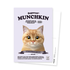 Star the Munchkin New Retro Postcard
