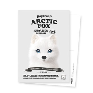 Polly the Arctic Fox New Retro Postcard