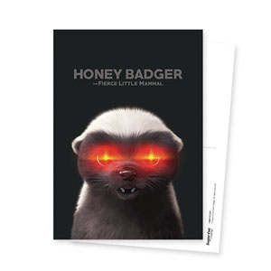 Honey Badger (Laser Eyes ver.) Postcard