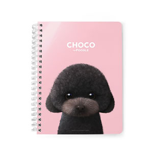 Choco the Black Poodle Spring Note